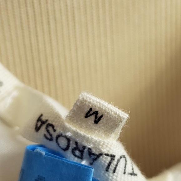 Tularosa Monroe halter neck cross back dress floral stripe size M - Picture 13 of 13